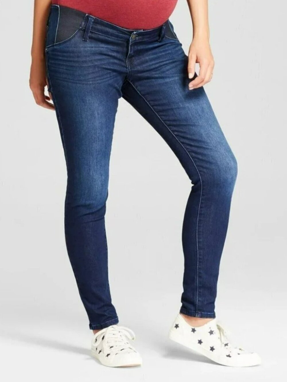 Isabel Maternity by Ingrid & Isabel - Dark Blue Maternity Skinny Jean - Size 2